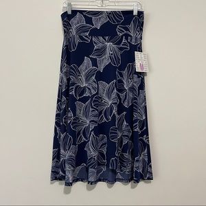 LuLa Roe Azure Skirt Size-M Navy